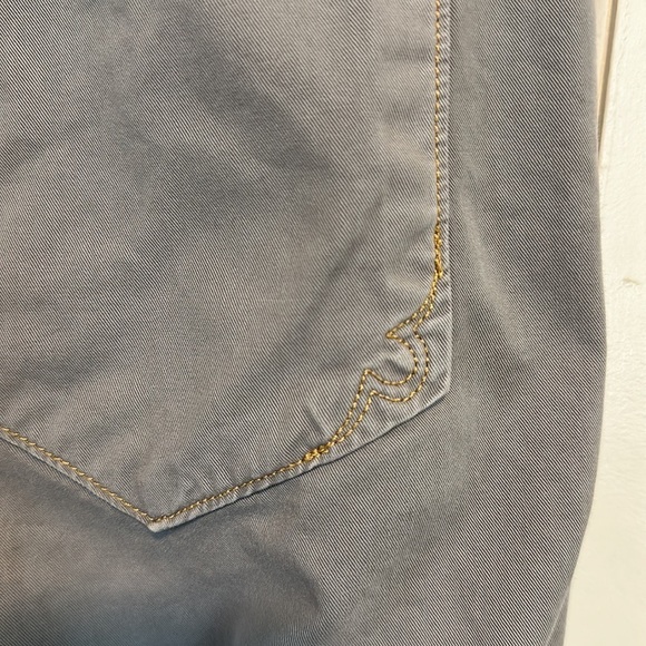 TRUE RELIGION Rocco Tailored overdye Twill pants / jeans Gray Size 38 - Picture 6 of 15
